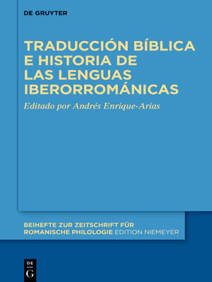 cover image of Traducción bíblica e historia de las lenguas iberorrománicas